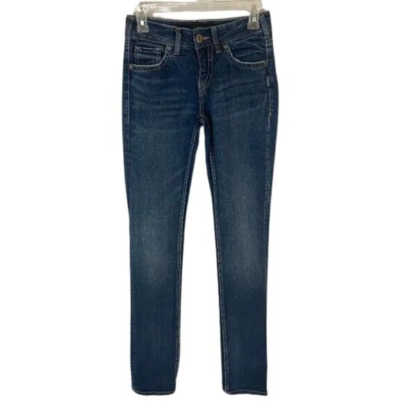 Silver Jeans Denim - Silver Suki Straight Jeans Women's Size 25 (25 x 34) Mid Rise Straight Leg